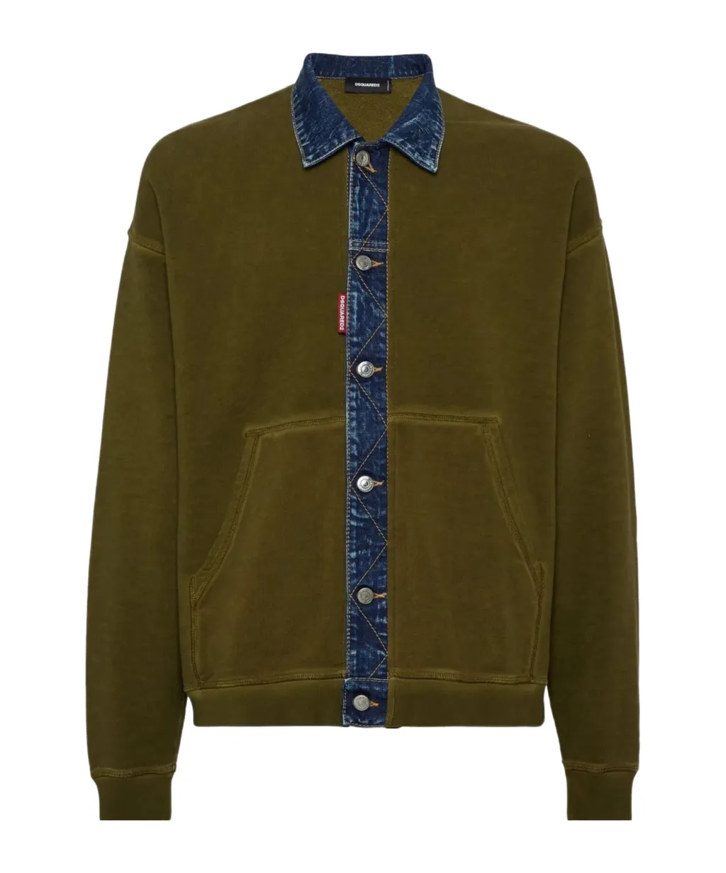Button-Down Sweatshirt