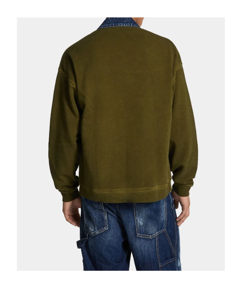 Button-Down Sweatshirt