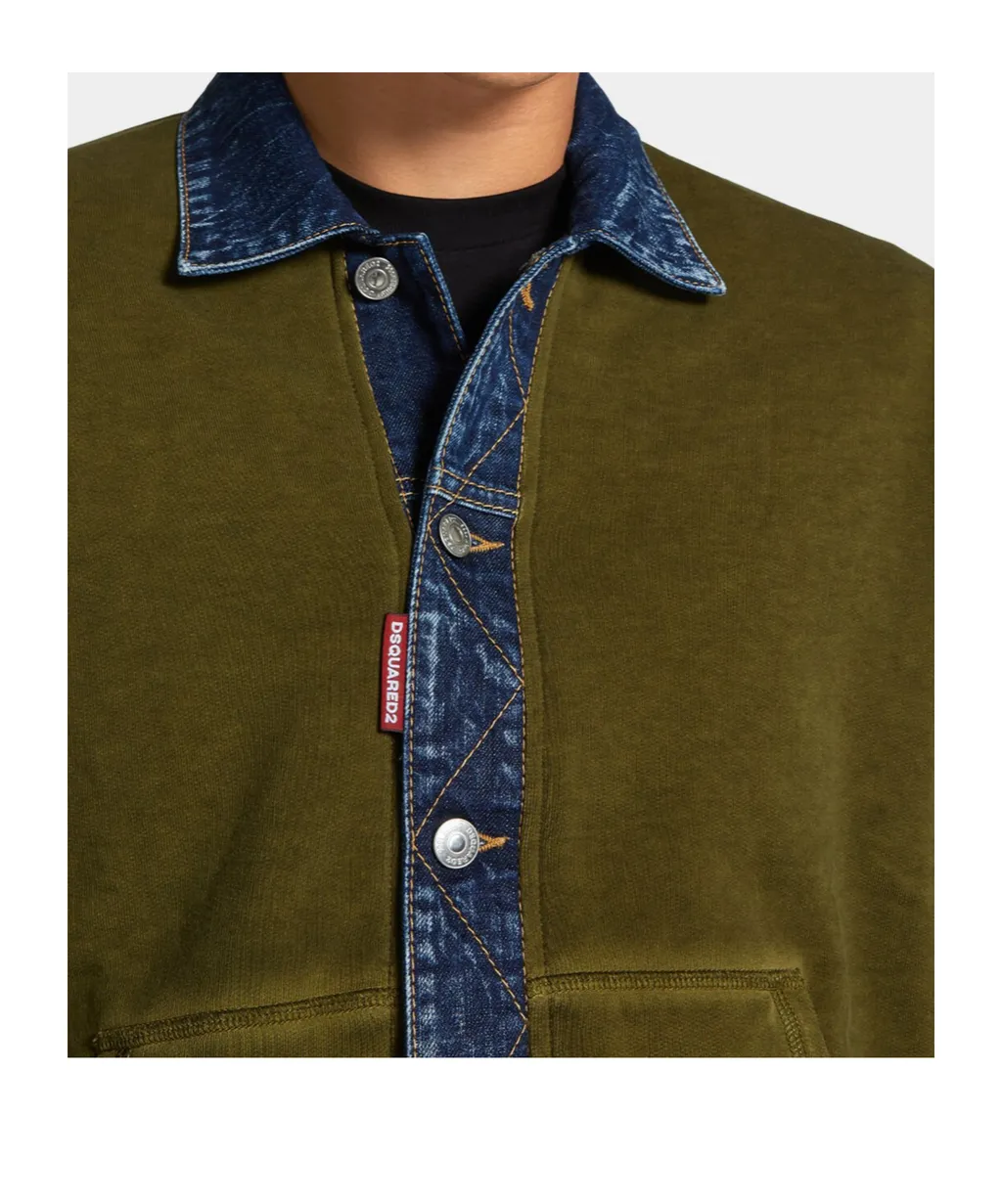 Button-Down Sweatshirt
