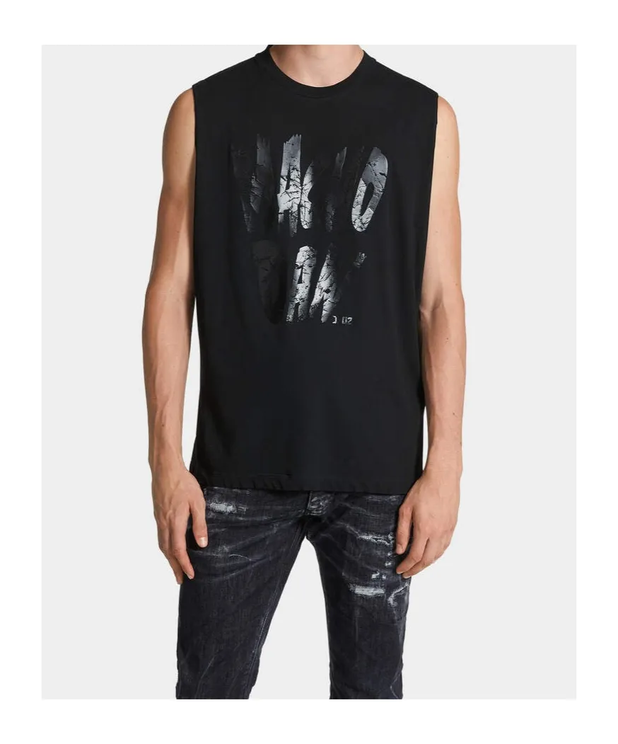 Pressato Cigarette Fit Sleeveless T-Shirt