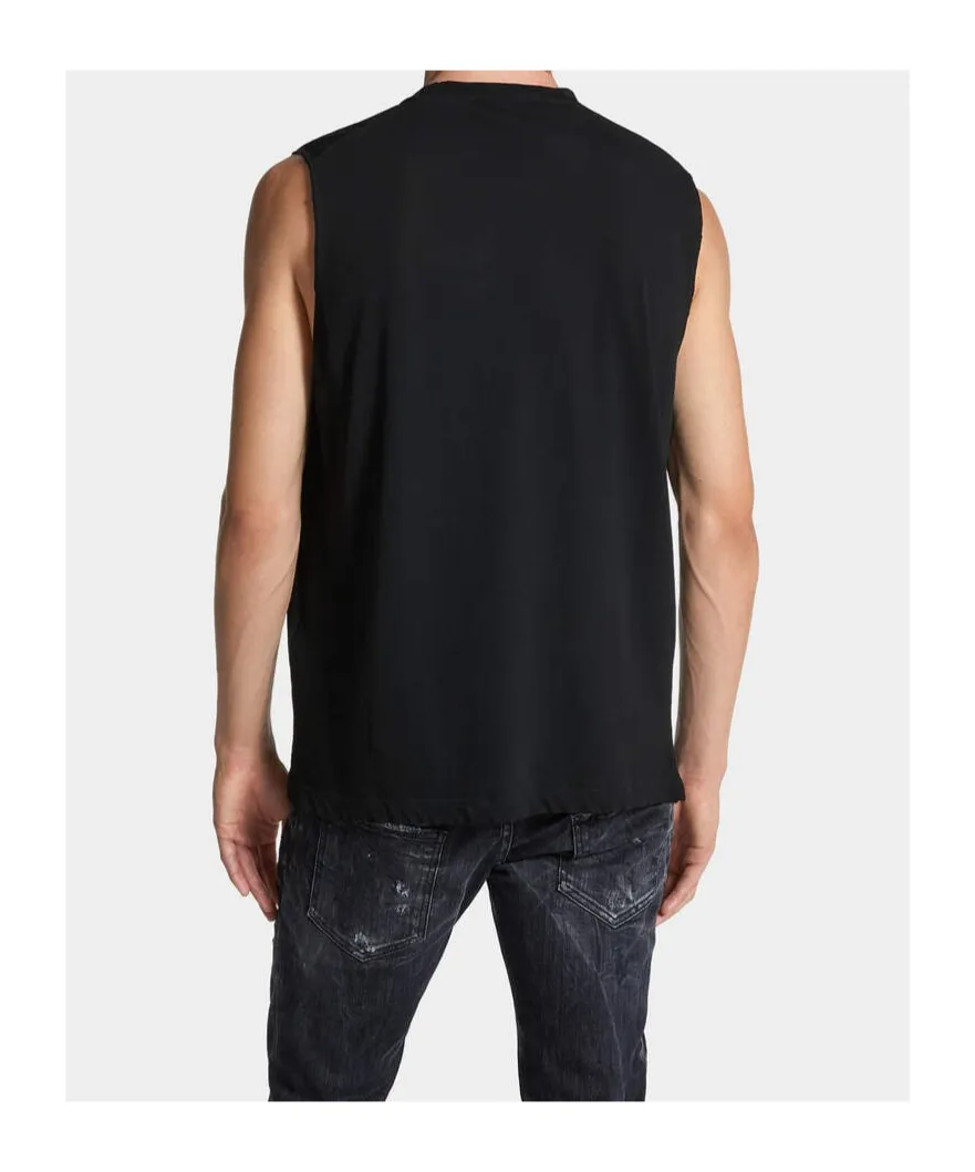 Pressato Cigarette Fit Sleeveless T-Shirt