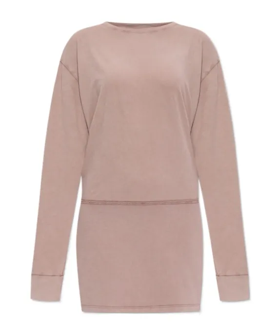 Long Sleeved Handwritten Logo Dress