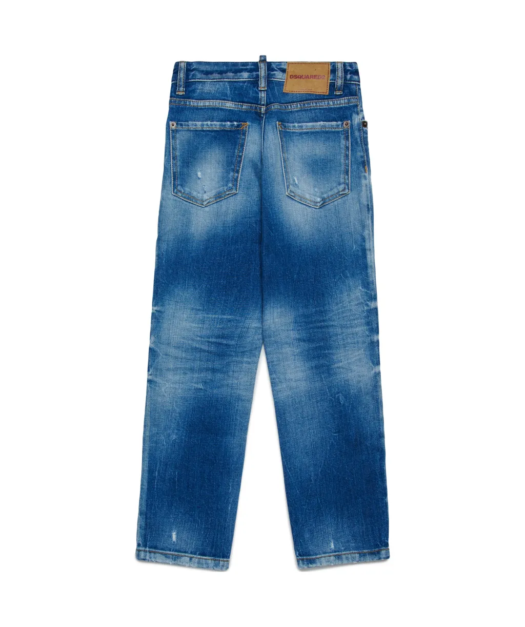 Straight Jeans With Rips