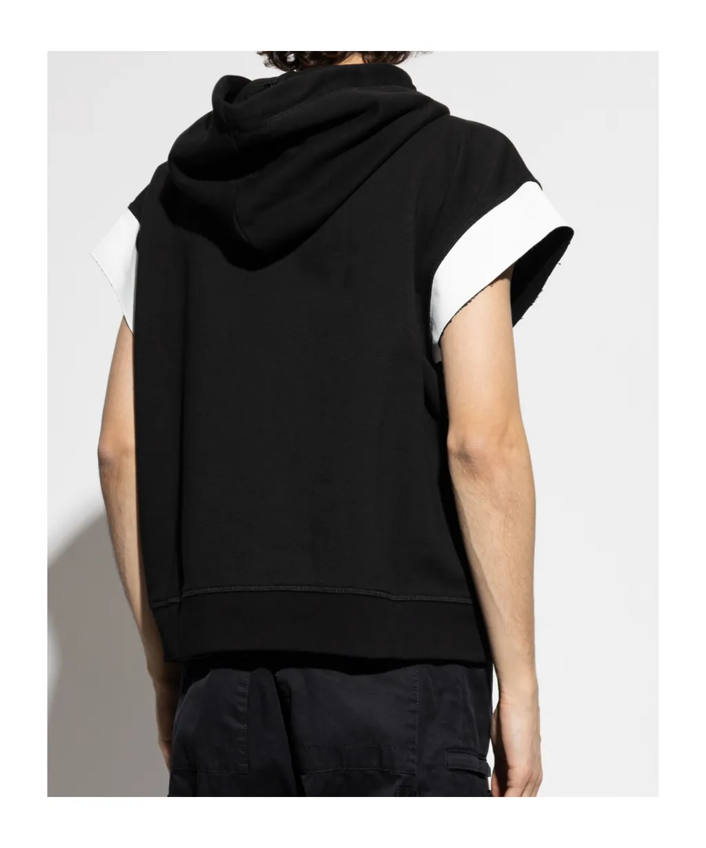Short Sleeved Zip-Up Hoodie