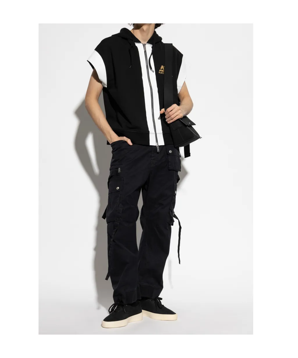 Short Sleeved Zip-Up Hoodie