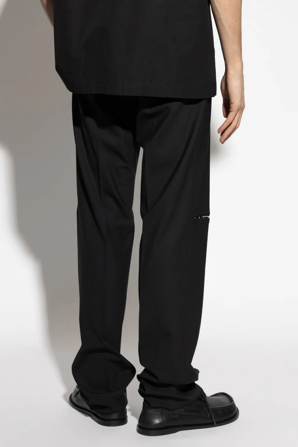 Straight Leg Creased Trousers