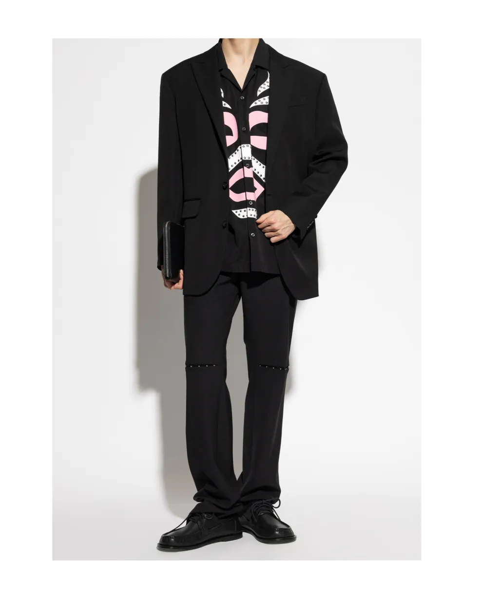 Straight Leg Creased Trousers