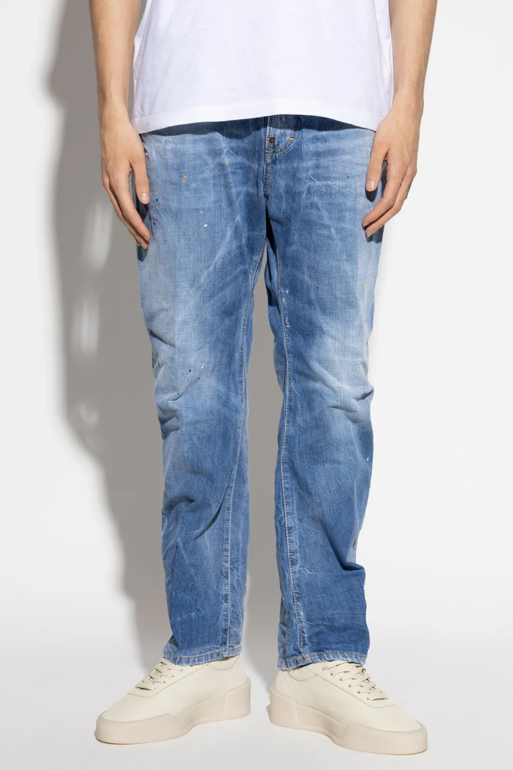 Be Cool Be Nice Wash Loose Jeans
