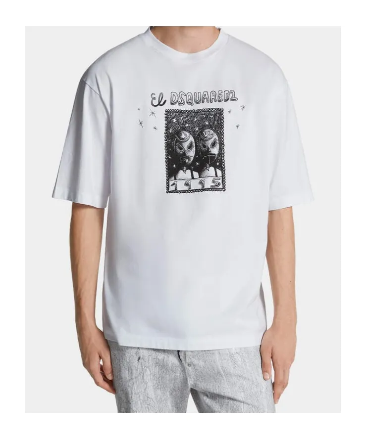 Wash Loose Fit Cartoon T-Shirt