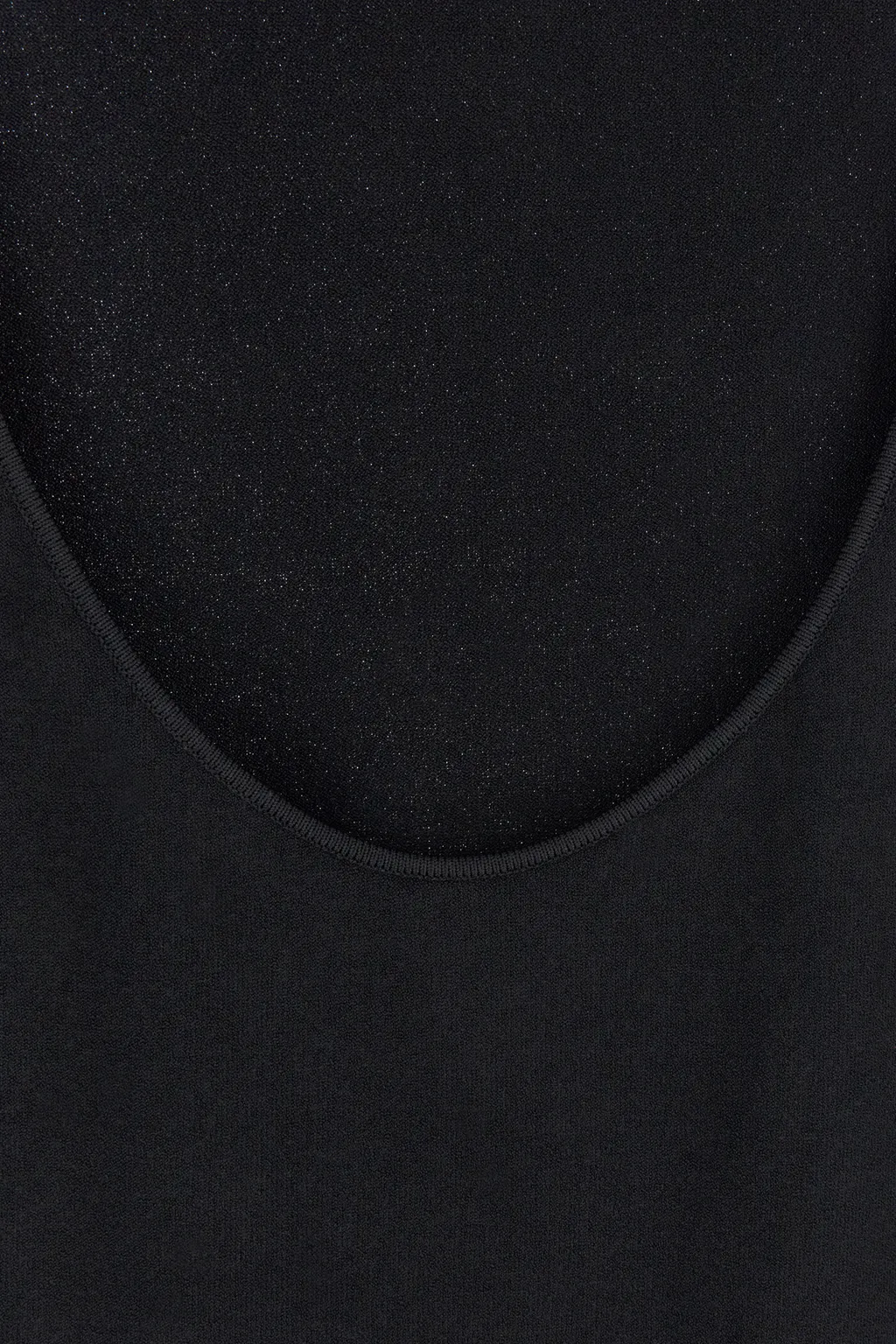Open-Back Fine-Ribbed Minidress