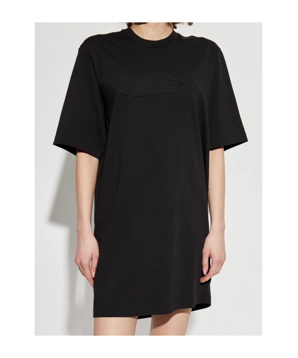 Logo Embossed T-Shirt Dress