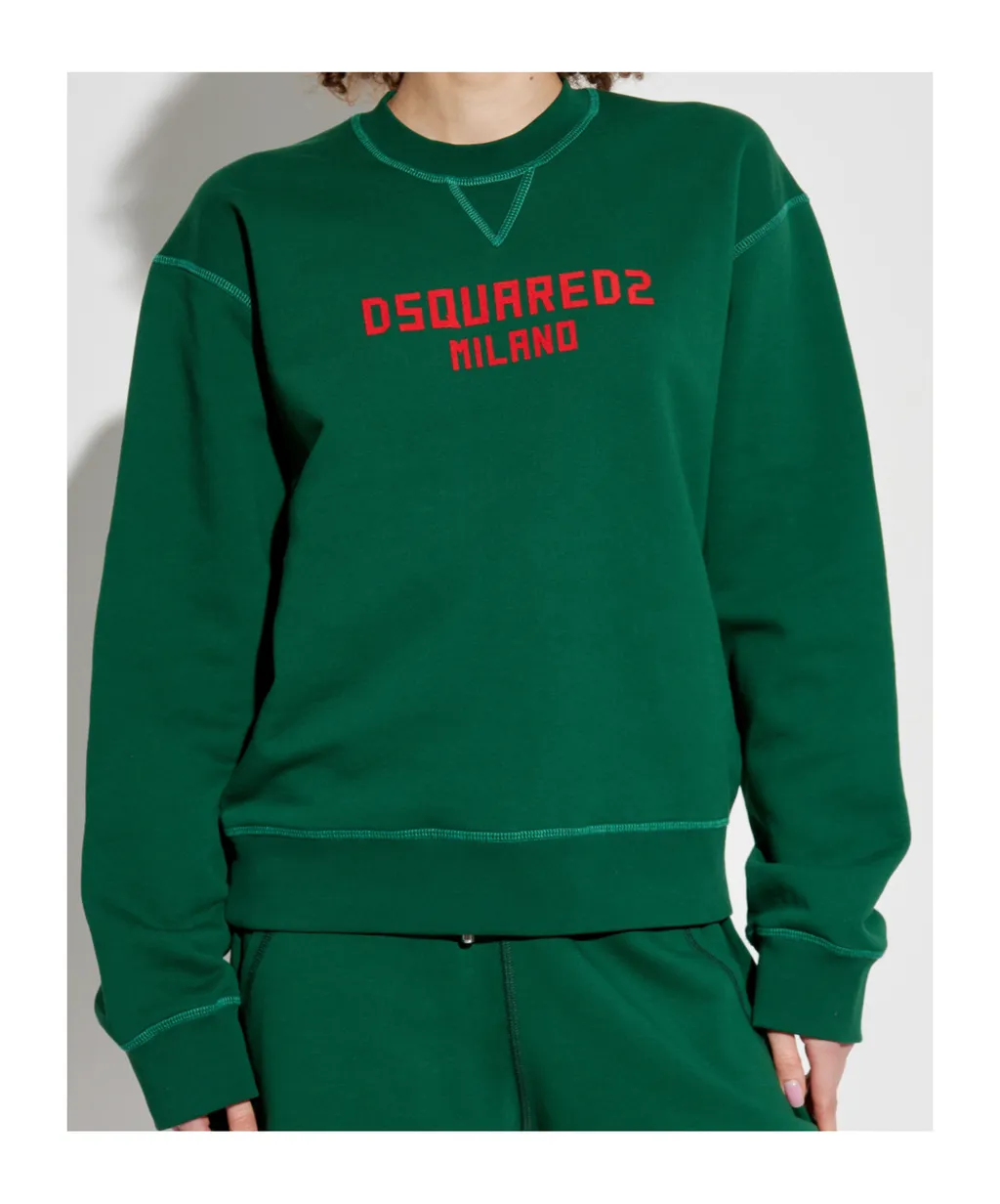 Logo Printed Crewneck Sweatshirt