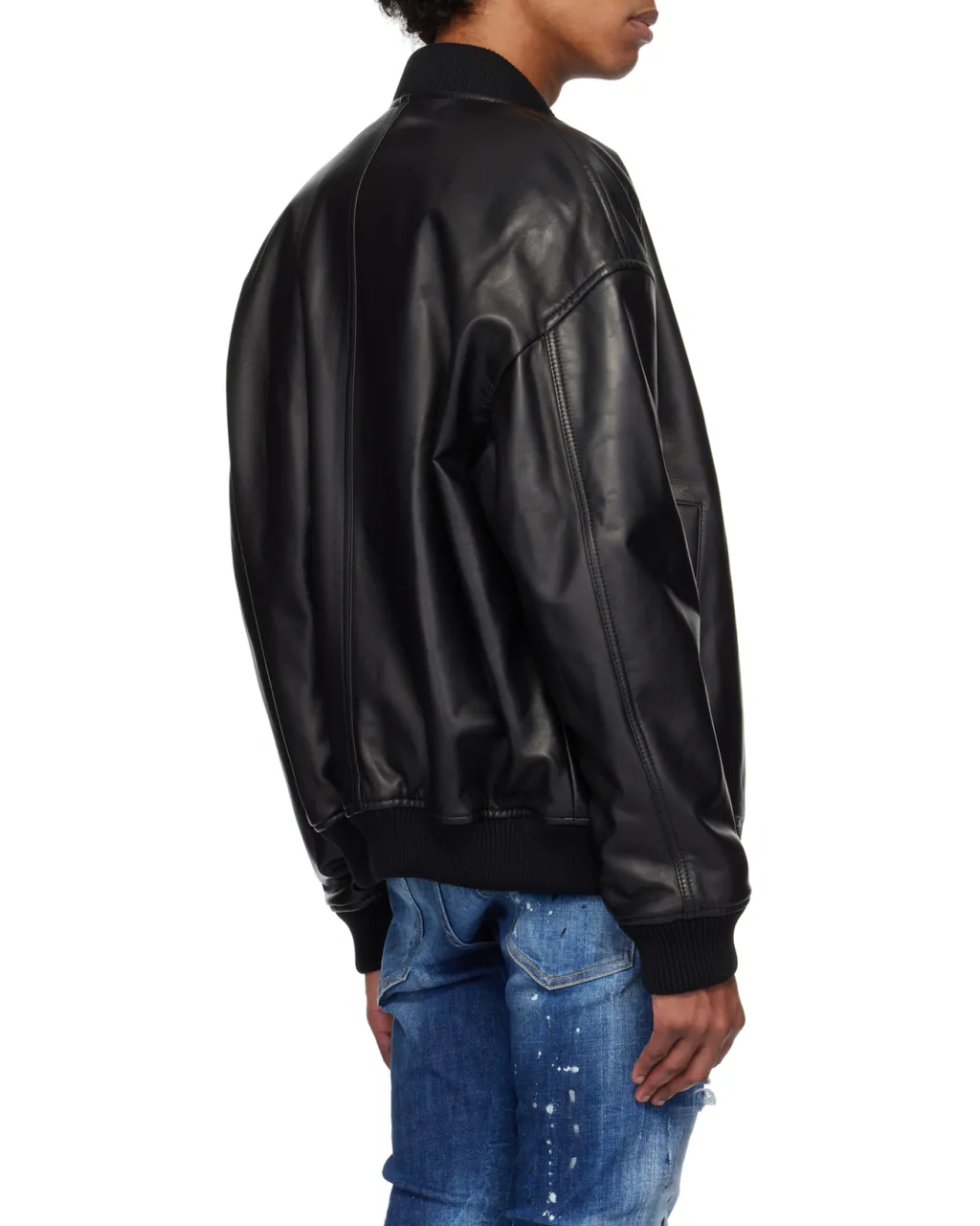 Zip-Up Leather Jacket