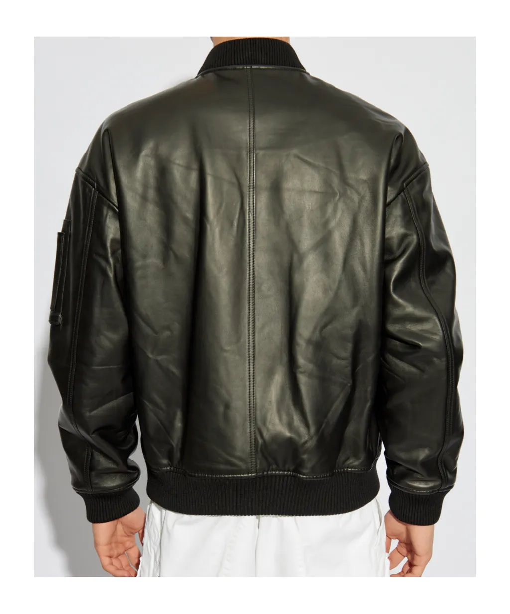 Zip-Up Leather Jacket