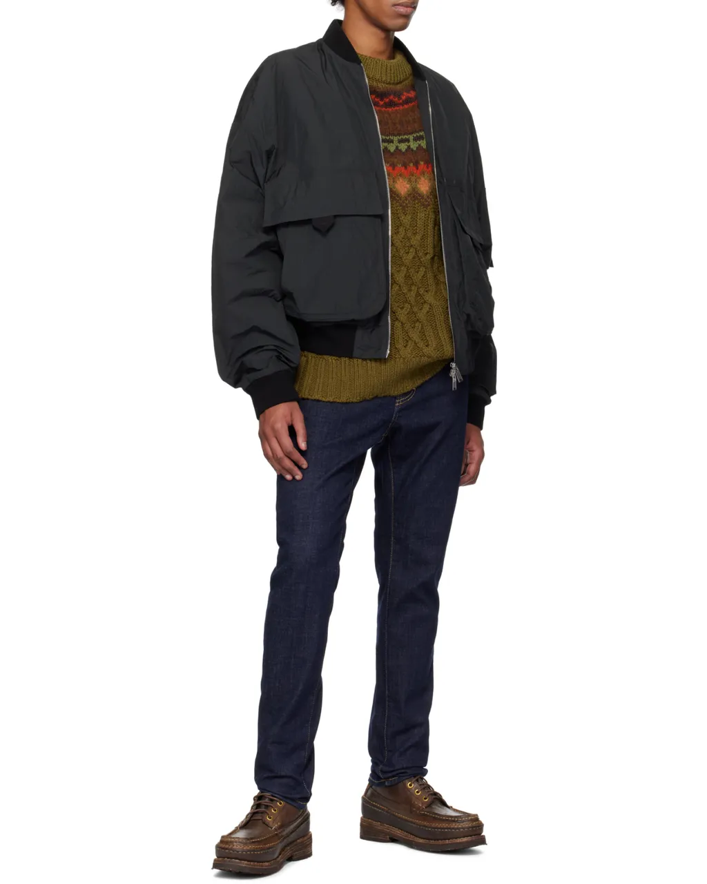 Logo Printed Bomber Jacket