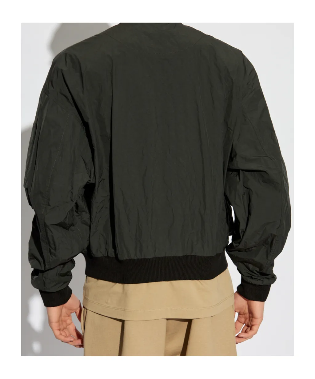 Logo Printed Bomber Jacket