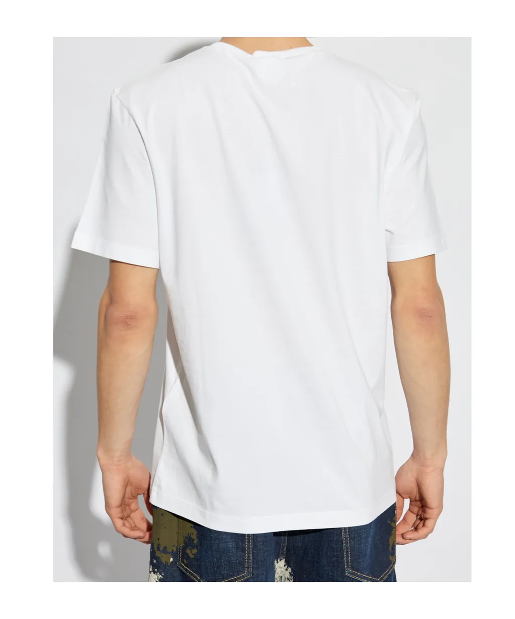 Logo Plaque Crewneck T-Shirt