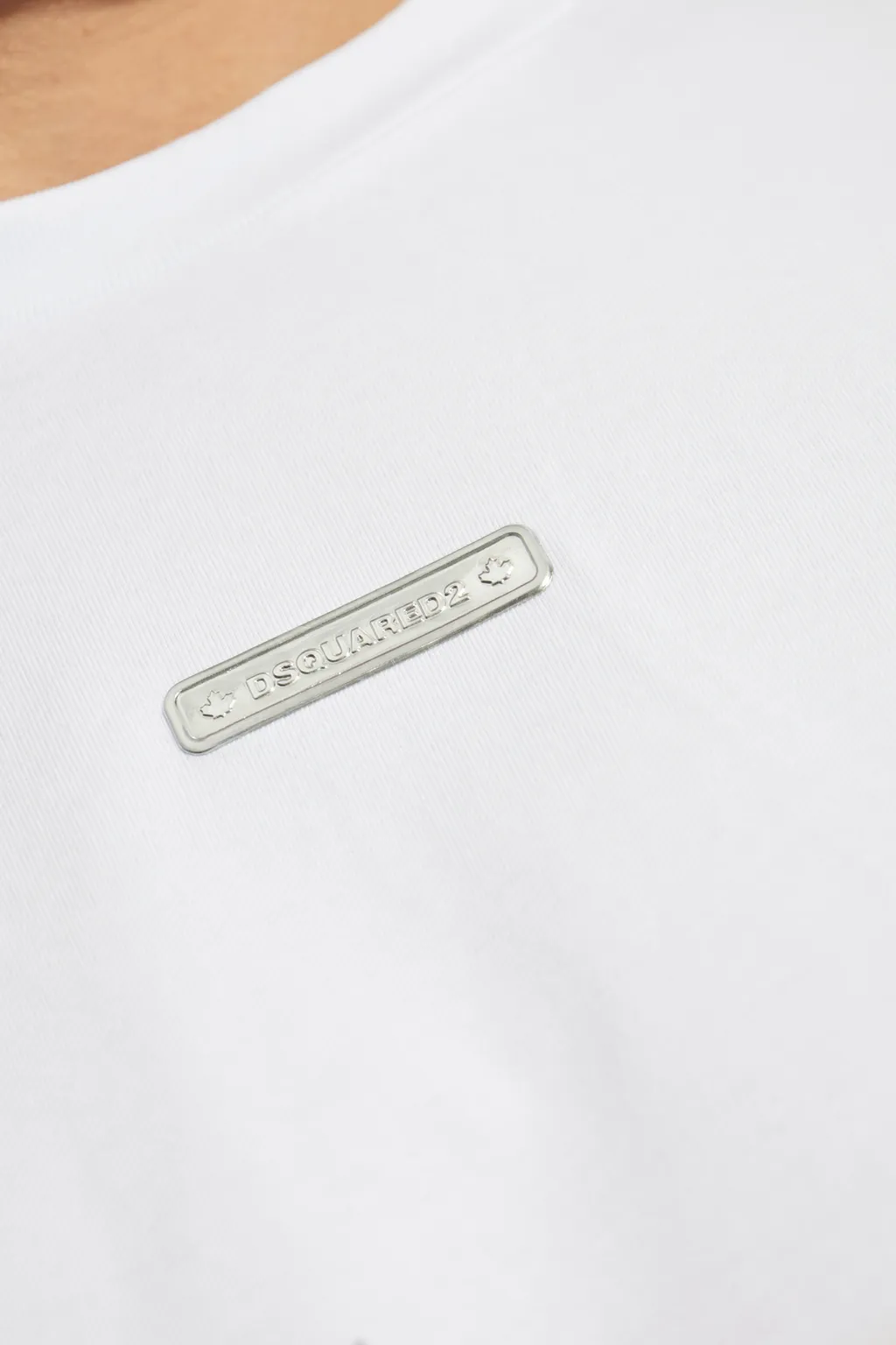 Logo Plaque Crewneck T-Shirt