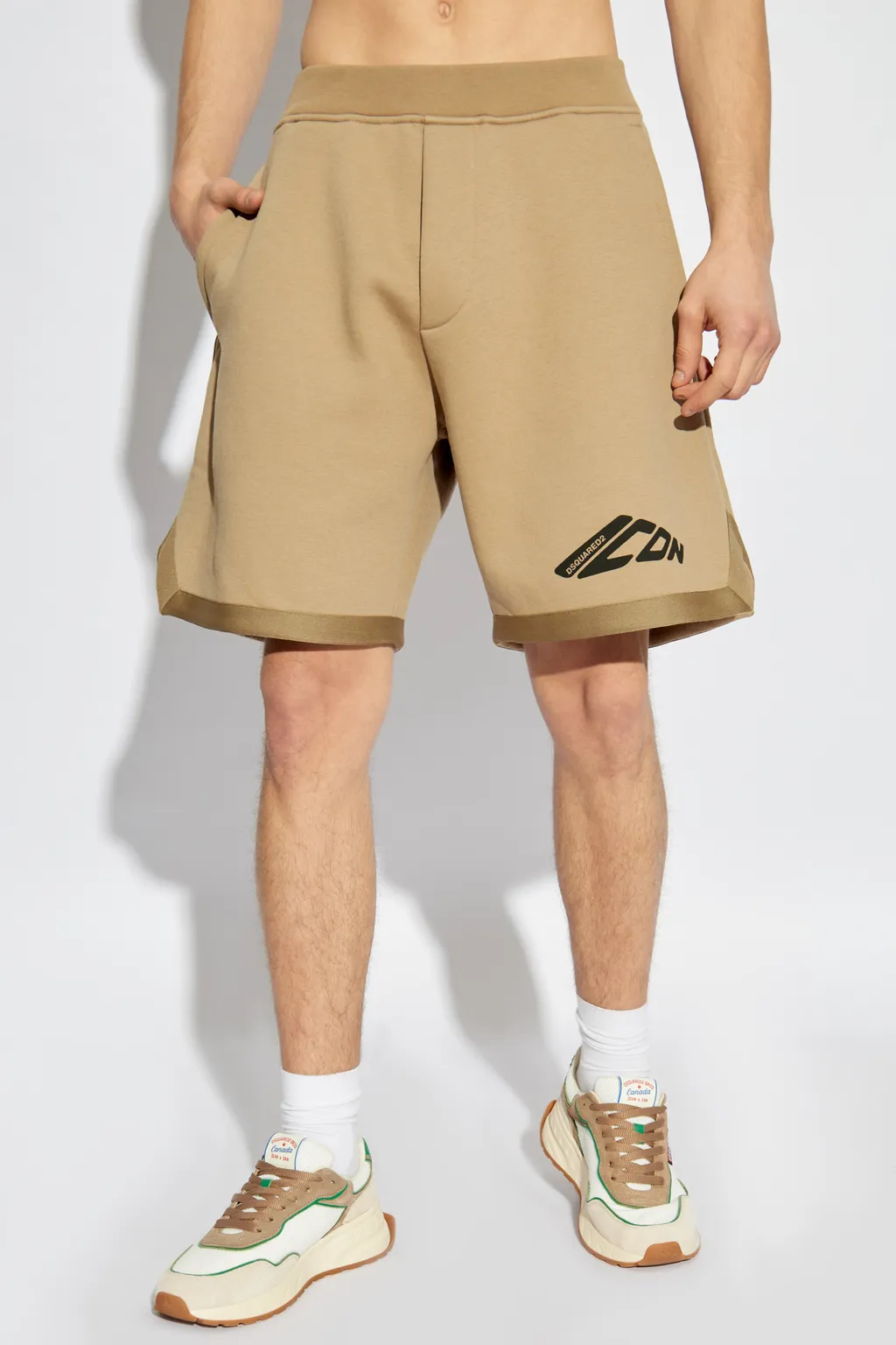 Icon Logo Printed Sweat Shorts