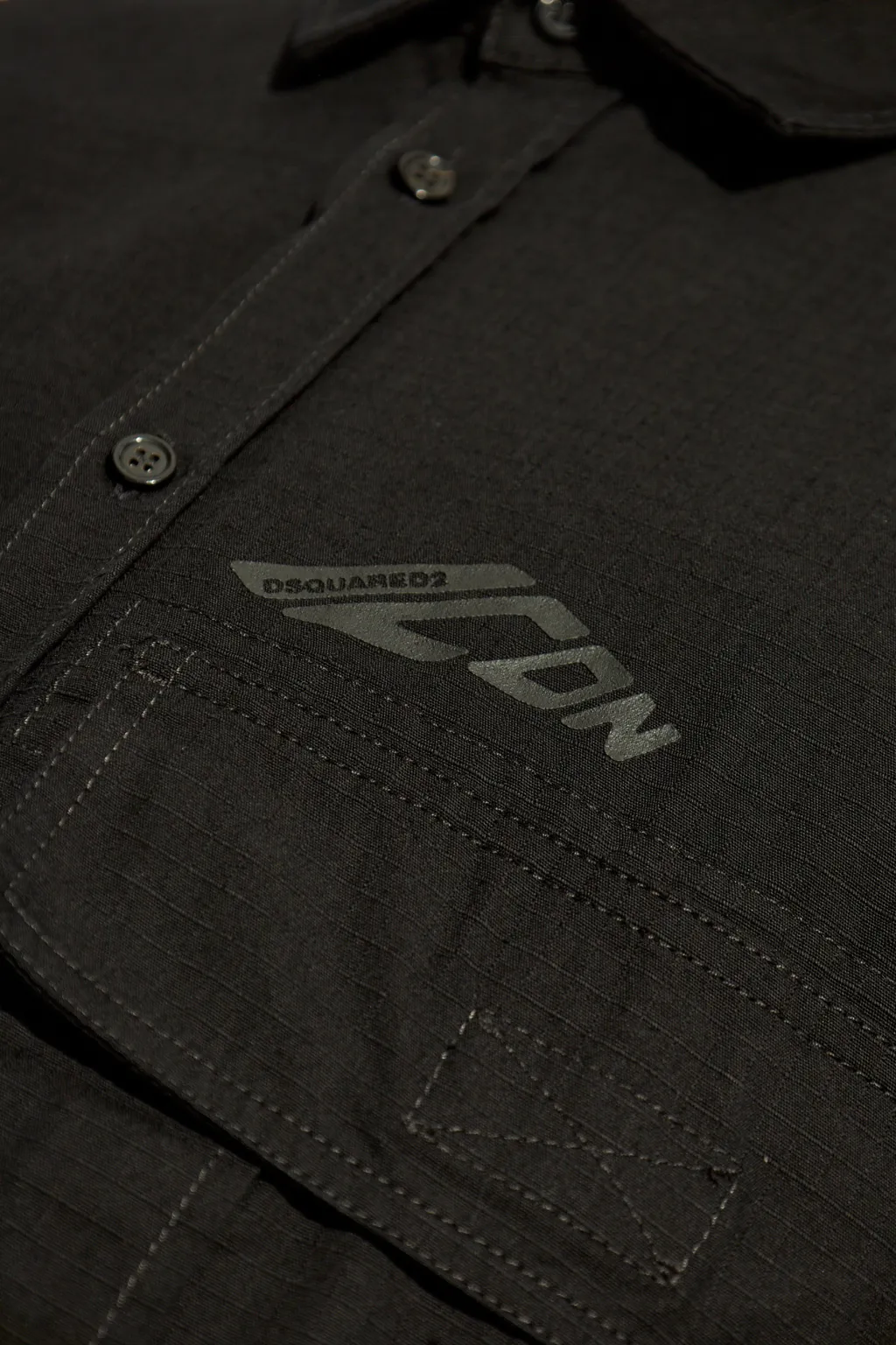 Icon Logo Printed Long-Sleeved Shirt