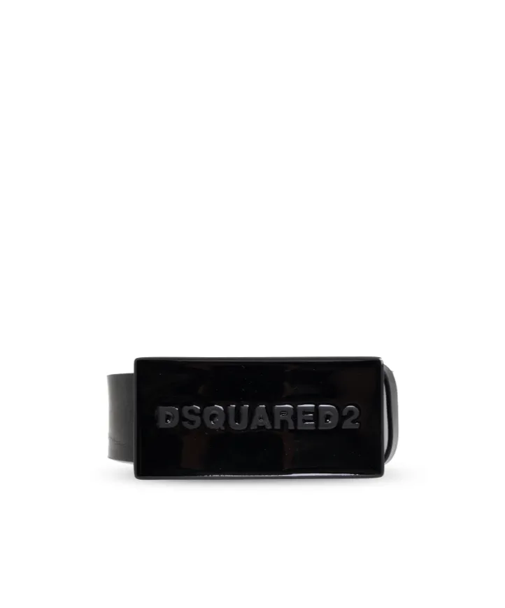 Logo Plaque Buckle Belt