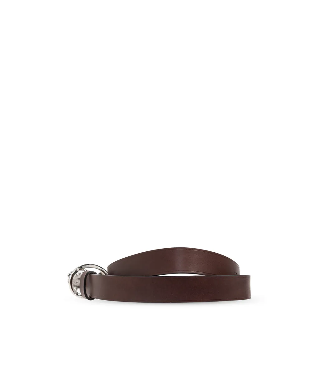 Logo Plaque Buckle Belt