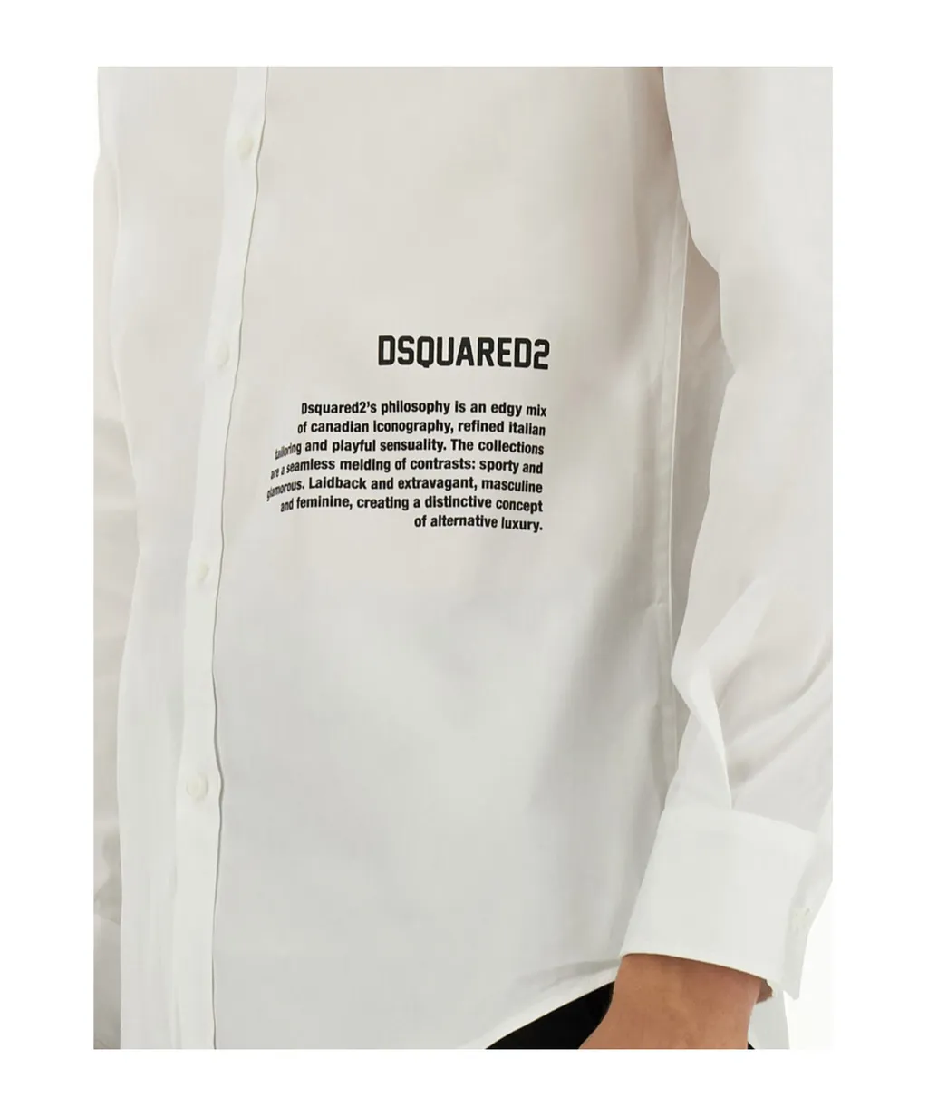 Logo-Printed Button-Up Shirt
