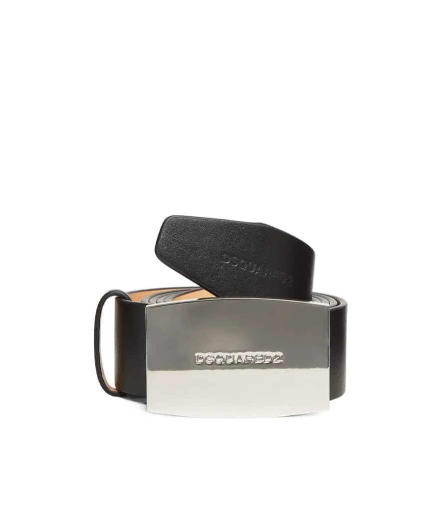 Logo Engraved Buckle Belt