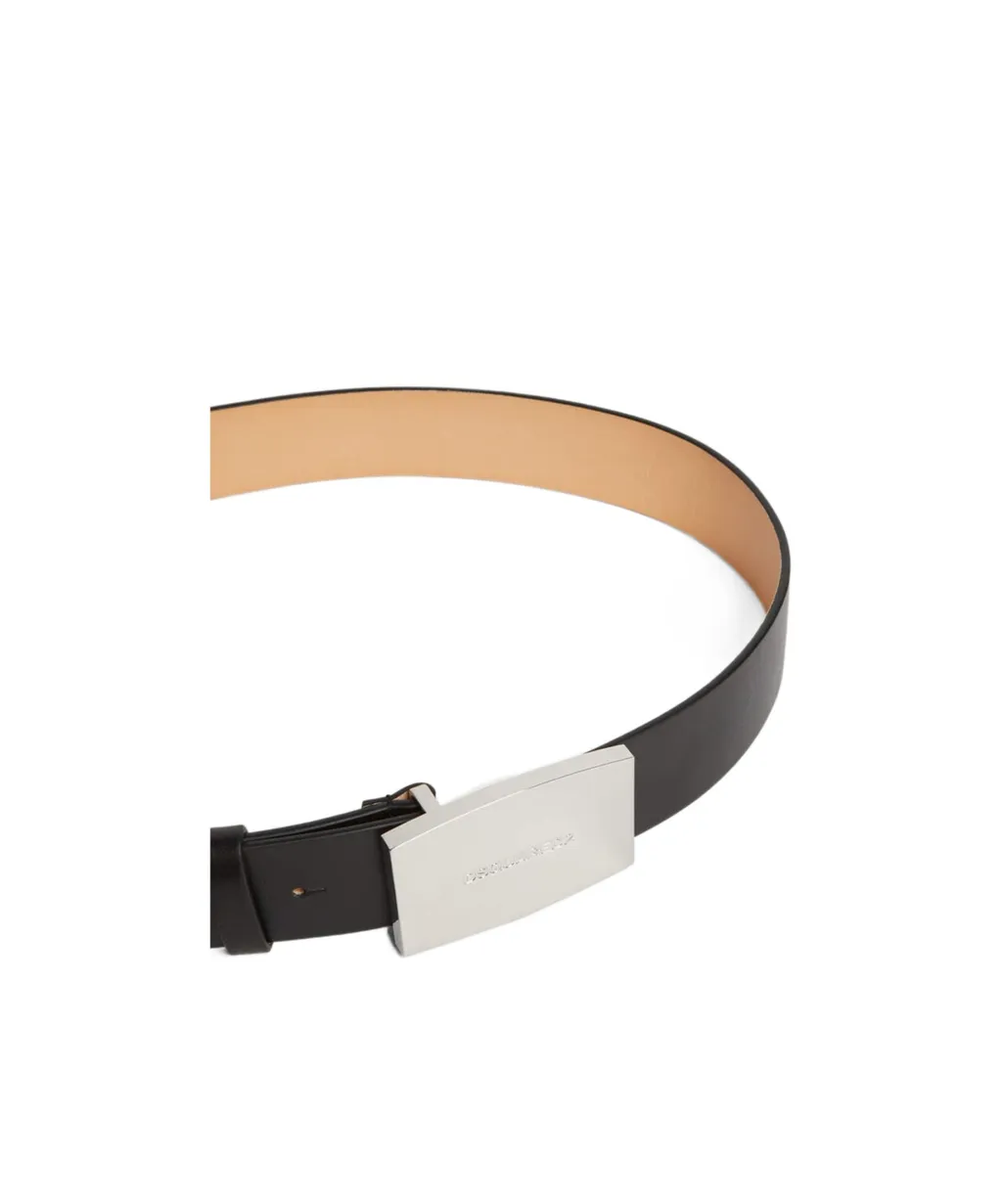Logo Engraved Buckle Belt