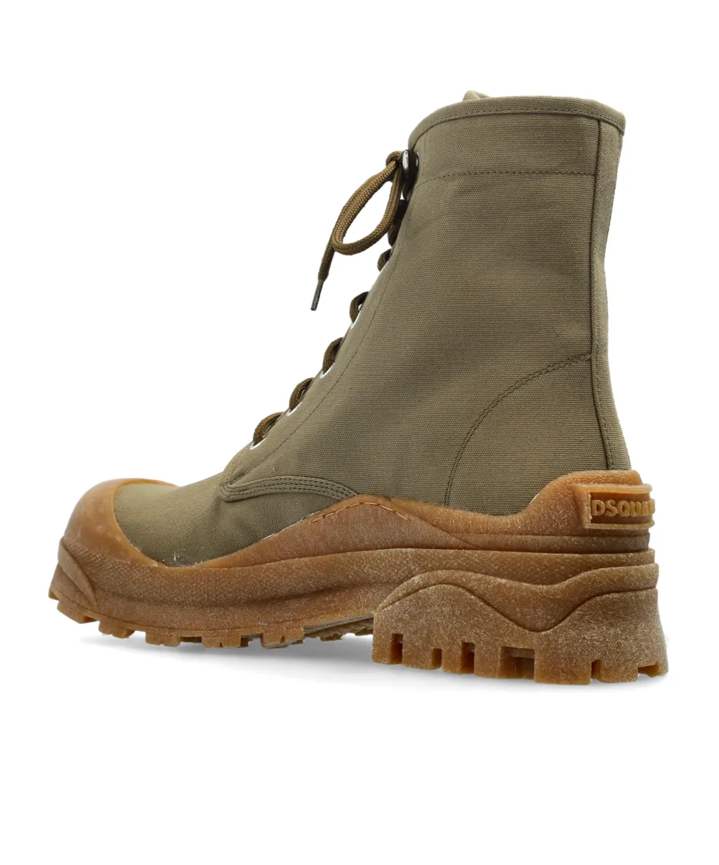 Lace-Up Ankle Boots