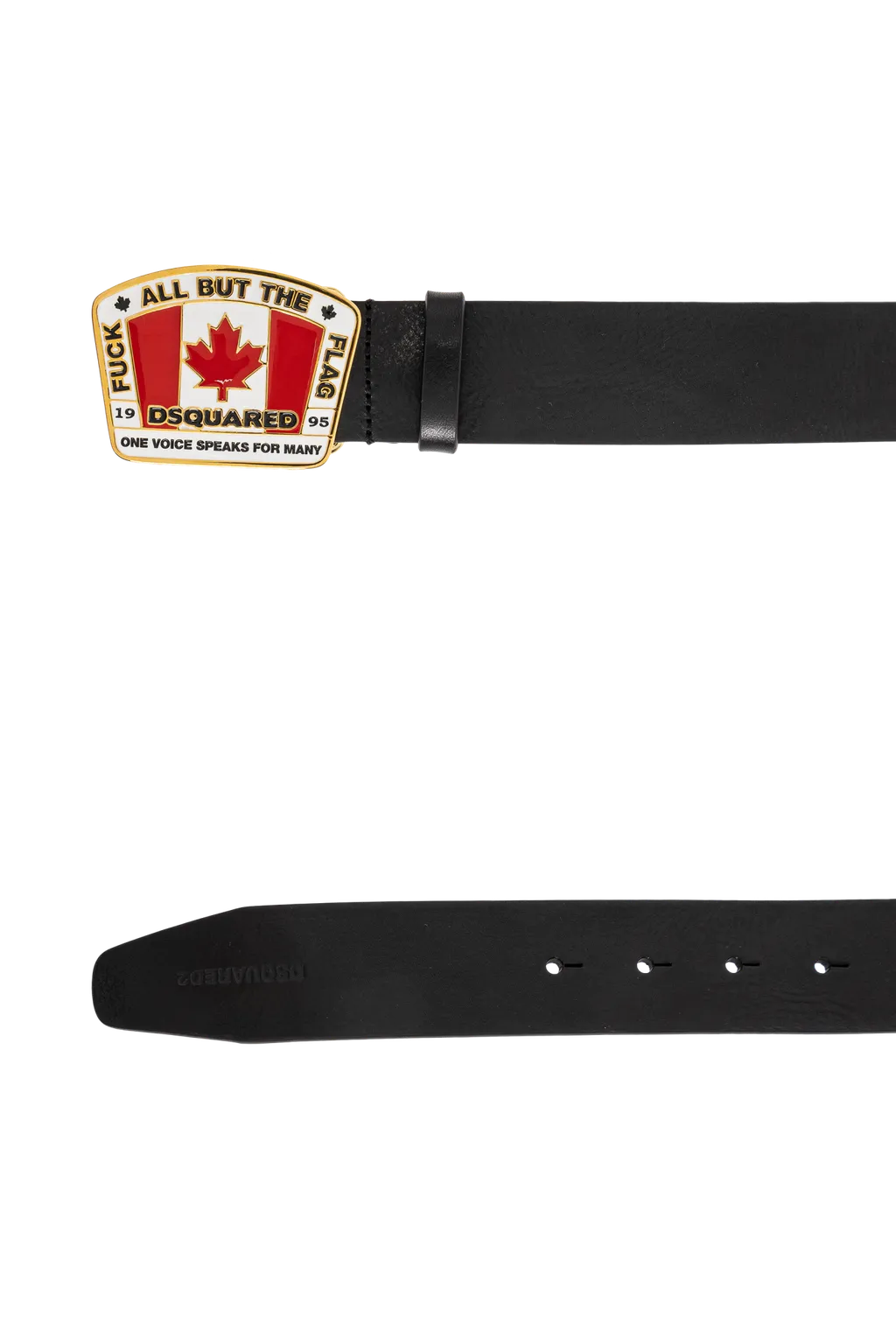 Logo Plaque Buckle Belt