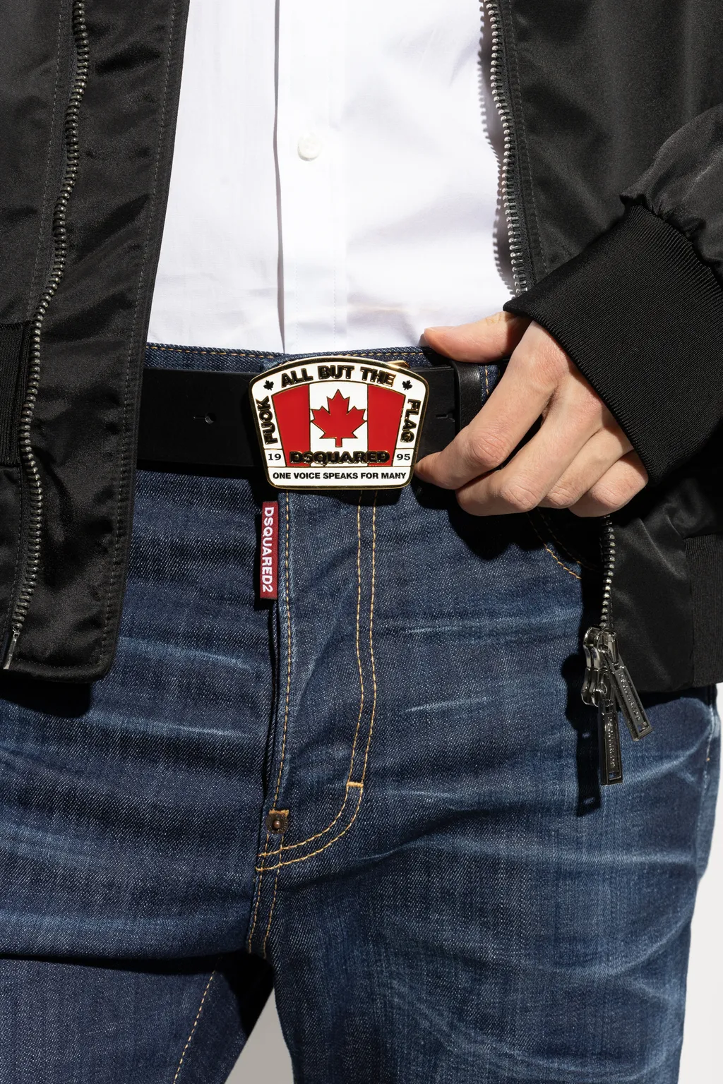 Logo Plaque Buckle Belt