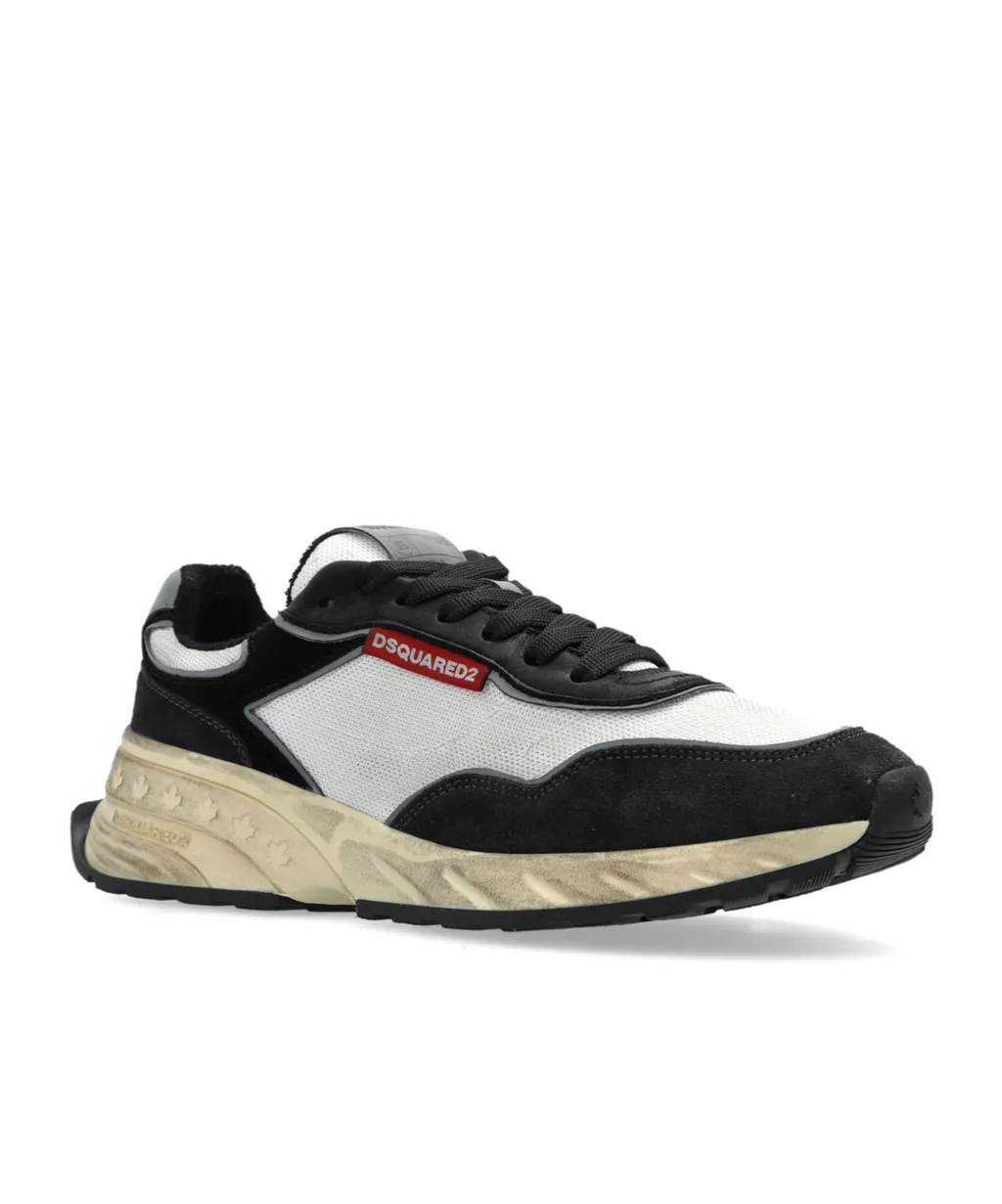 Distressed Low-Top Sneakers