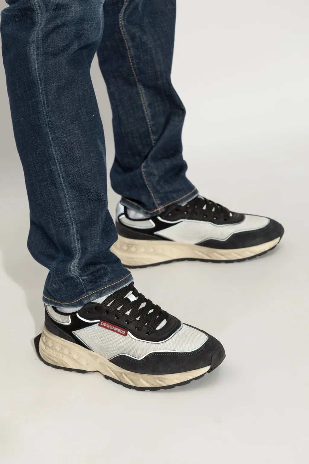 Distressed Low-Top Sneakers
