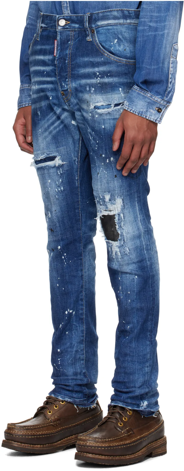 Medium Ripped Wash Cool Guy Jeans