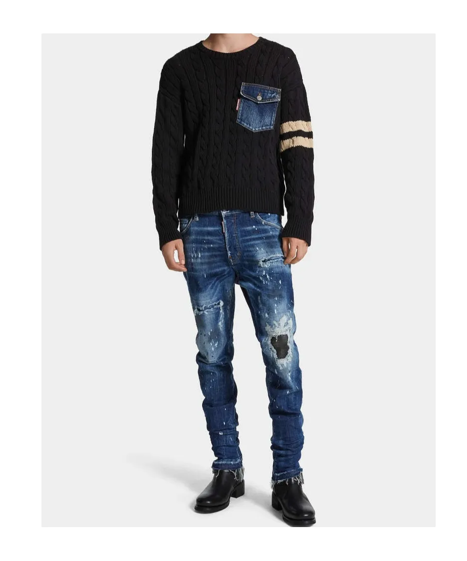 Medium Ripped Wash Cool Guy Jeans