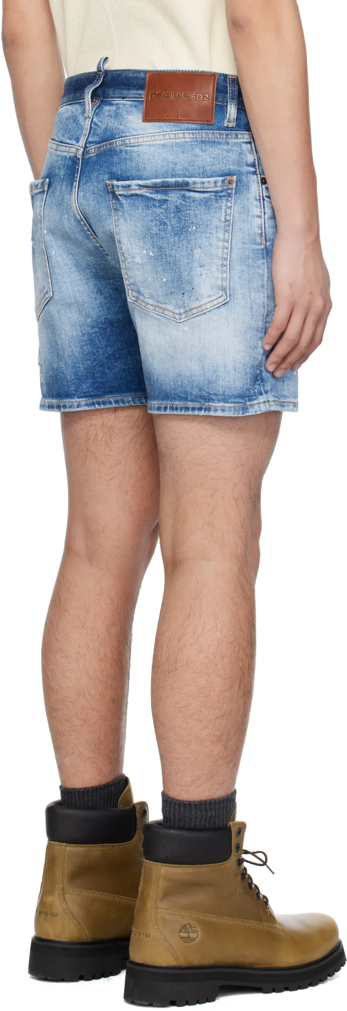 Distressed-Effect Shorts