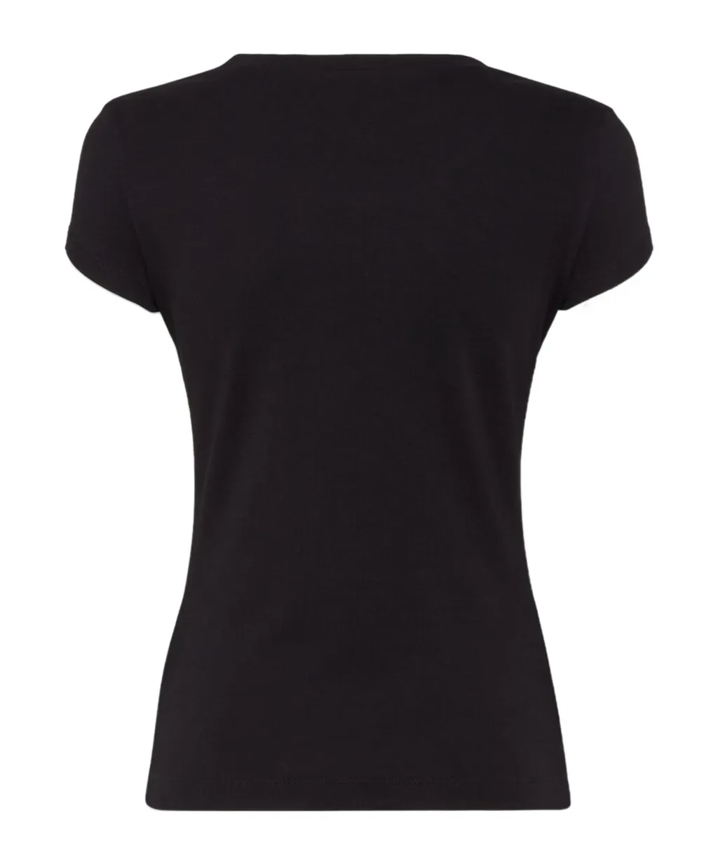 Leaf Logo Plaque Crewneck T-Shirt
