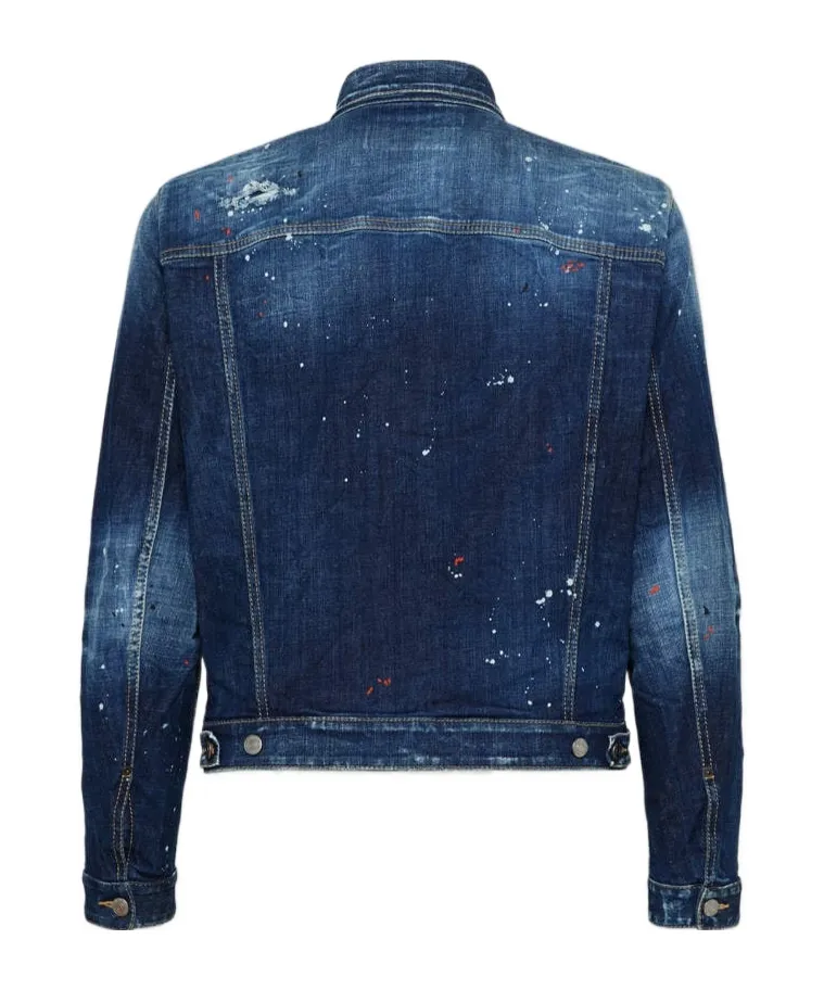 Dan Paint Splattered Denim Jacket