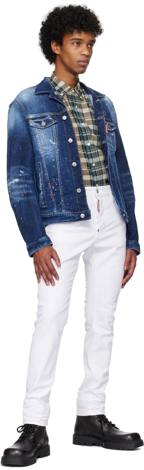 Dan Paint Splattered Denim Jacket