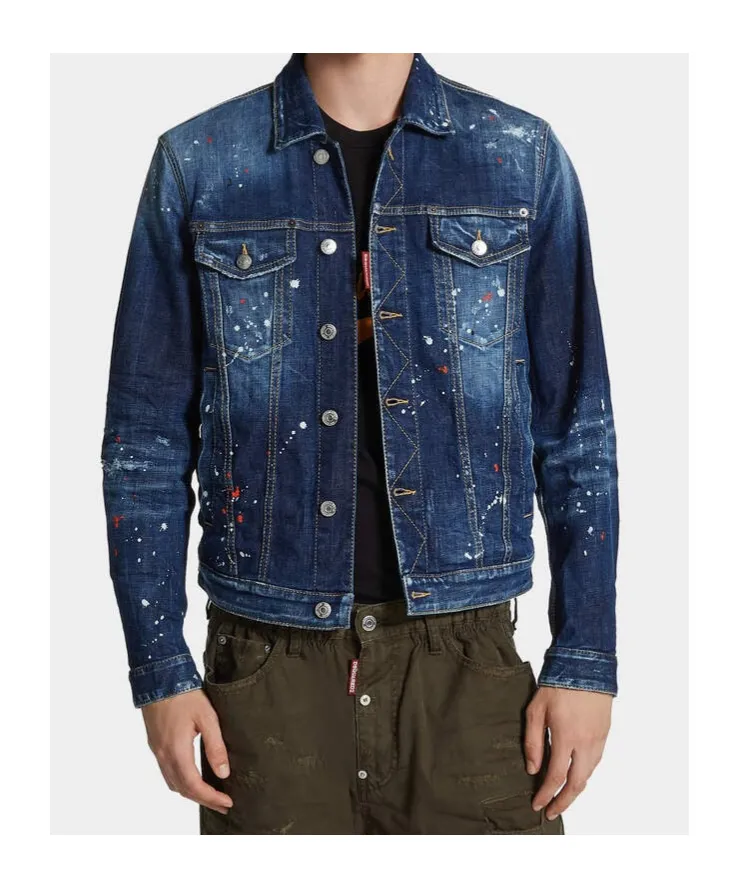Dan Paint Splattered Denim Jacket
