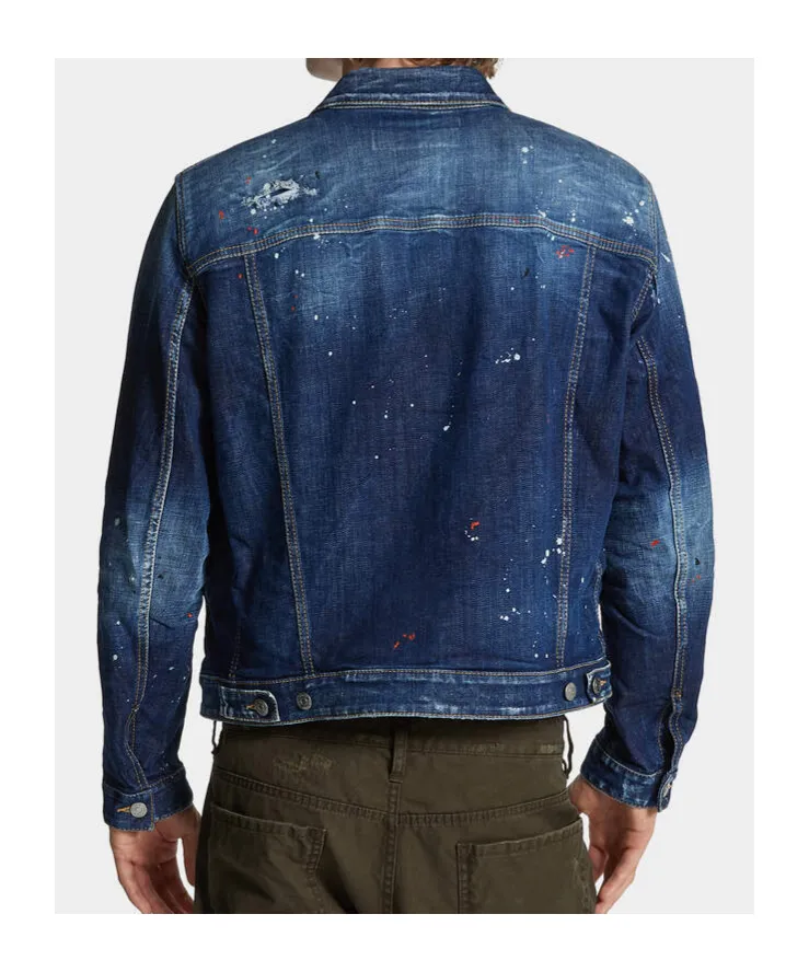Dan Paint Splattered Denim Jacket