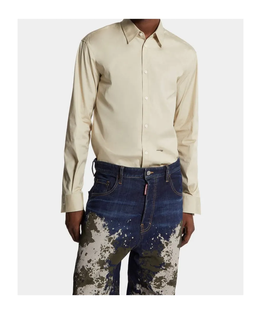Logo Printed Long-Sleeved Shirt