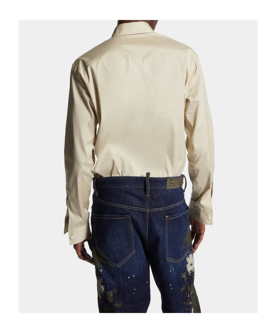 Logo Printed Long-Sleeved Shirt