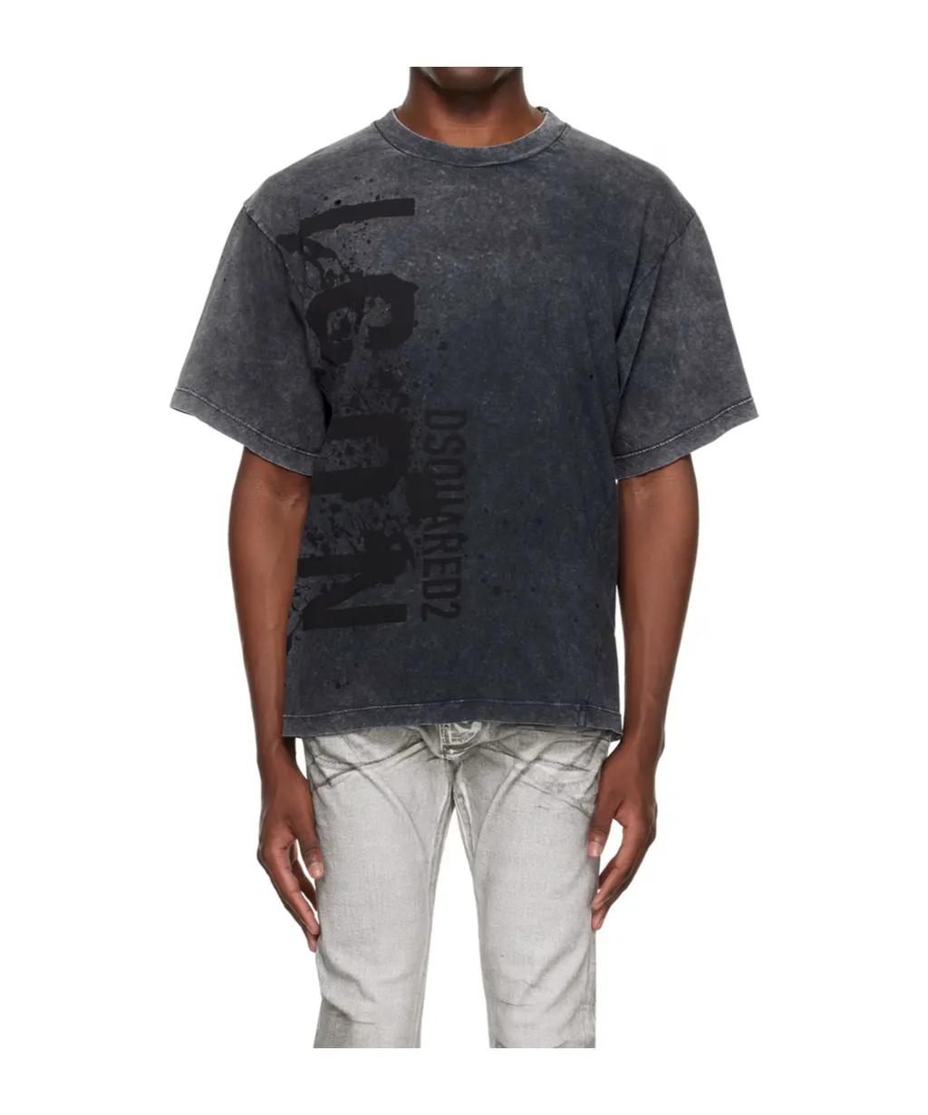 Round Collar Logo T-Shirt