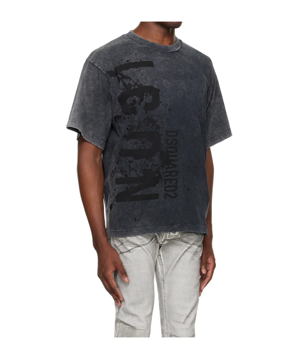 Round Collar Logo T-Shirt