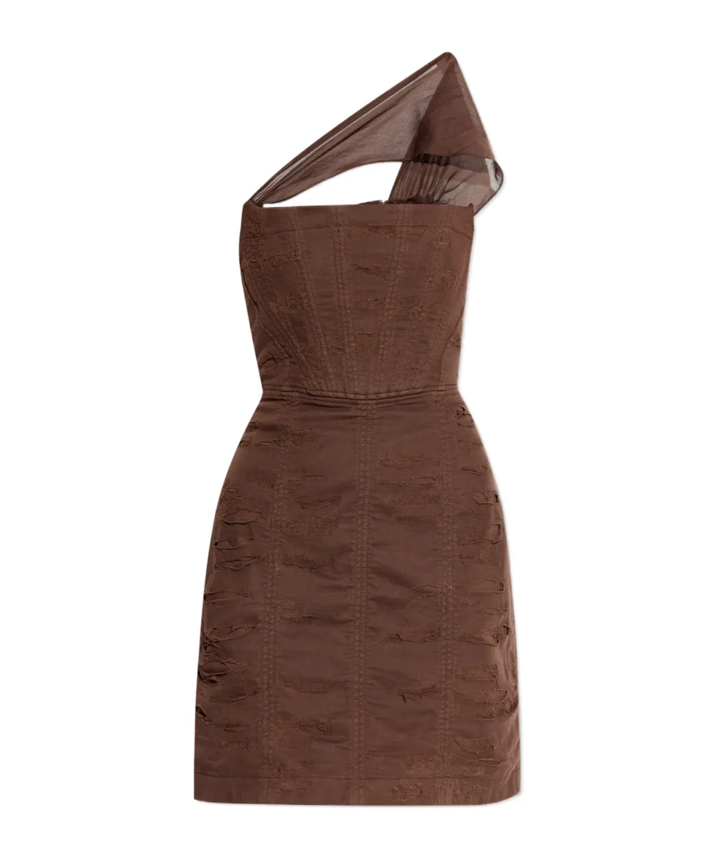 Corset Off-Shoulder Mini Dress