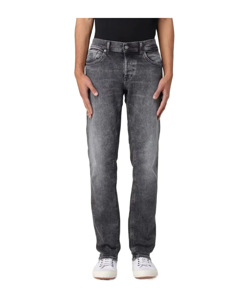 Denim Trousers With Belt Loops
