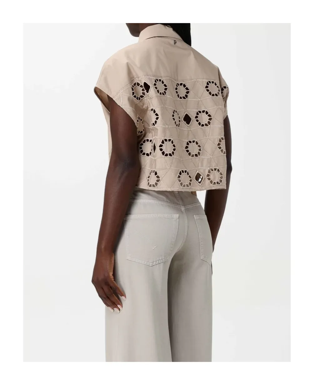 Cut-Out Pocket Shirt