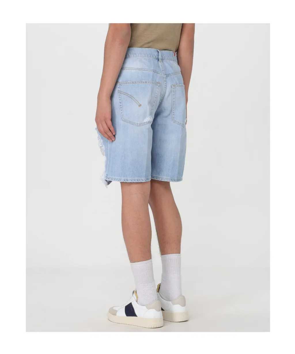 Ripped Denim Shorts